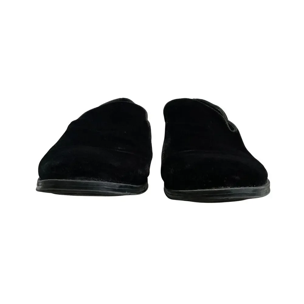 Steve Madden Ortholite Lined Black Soft Velvet Slip-On Formal Loafers Men’s 14M